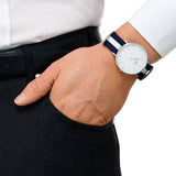 Buy Shop Daniel Wellington Classic Glasgow White Dial Two Tone NATO Strap Watch For Men - DW00100018 USA Online