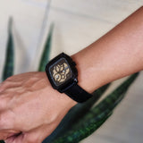 Buy Shop Fossil Inscription Automatic Skeleton Black Dial Black Steel Strap Watch for Men - BQ2574 USA Online