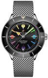 Buy Shop Breitling Superocean Heritage '57 Black Dial Silver Mesh Bracelet Watch for Men - A103701A1B1A1 USA Online