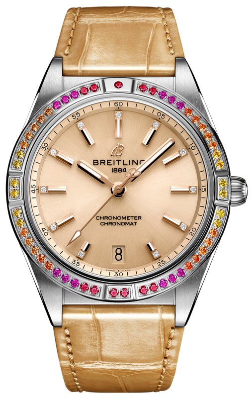 Buy Shop Breitling Chronomat Automatic 36 South Sea Brown Dial Brown Leather Strap Watch for Women - A10380611A1P1 USA Online