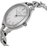 Buy Shop Michael Kors Slim Runway Silver Dial Silver Steel Strap Watch for Women - MK3279 USA Online