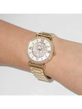 Buy Shop Michael Kors Catlin Mother of Pearl Dial Gold Steel Strap Watch for Women - MK3332 USA Online