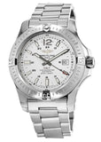 Buy Shop Breitling Colt Automatic Silver Dial Black Leather Mens Watch - A1738811/G791/173A USA Online
