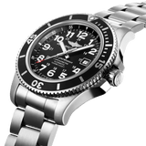 Buy Shop Breitling Superocean II 44mm Black Dial Black Steel Strap Watch for Men - A17392D71B1A1 USA Online