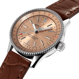 Buy Shop Breitling Navitimer Automatic 35 Brown Dial Brown Leather Strap Watch for Men - A17395201K1P1 USA Online