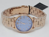 Buy Shop Marc Jacobs Mini Baker Blue Dial Rose Gold Steel Strap Watch for Women - MBM3285 USA Online