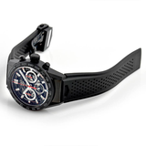Buy Shop Tag Heuer Carrera Automatic Chronograph Black Dial Black Rubber Strap Watch for Men - CBG2A90.FT6173 USA Online