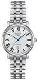 Tissot T Classic Carson Premium Automatic Lady Silver Dial Silver Steel Strap Watch for Women - T122.207.11.033.00