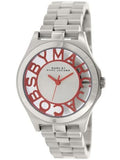 Buy Shop Marc Jacobs Henry Silver Dial Silver Steel Strap Watch for Women - MBM3294 USA Online