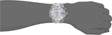 Diesel Mega Chief Chronograph Silver Dial Silver Steel Strap Watch For Men - DZ4477