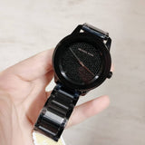 Buy Shop Michael Kors Kinley Silver Dial Black Steel Strap Watch for Women - MK5999 USA Online