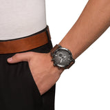 Buy Shop Fossil Nate Chronograph Grey Dial Brown Leather Strap Watch for Men - JR1424 USA Online
