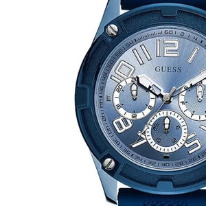 Buy Shop Guess Delta Blue Dial Blue Silicone Strap Watch for Men - GW0051G4 USA Online