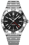 Buy Shop Breitling Chronomat GMT 40 Automatic Black Dial Silver Steel Strap Watch for Men - A32398101B1A1 USA Online