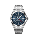 Buy Shop Breitling Chronomat GMT 40 Blue Dial Silver Steel Strap Watch for Men - A32398101C1A1 USA Online