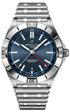 Buy Shop Breitling Chronomat GMT 40 Blue Dial Silver Steel Strap Watch for Men - A32398101C1A1 USA Online