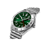 Buy Shop Breitling Chronomat GMT 40 Green Dial Silver Steel Strap Watch for Men - A32398101L1A1 USA Online