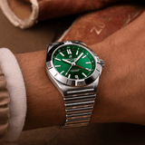 Buy Shop Breitling Chronomat GMT 40 Green Dial Silver Steel Strap Watch for Men - A32398101L1A1 USA Online