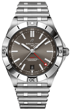 Buy Shop Breitling Chronomat GMT 40 Brown Dial Silver Steel Strap Watch for Men - A32398101M1A1 USA Online