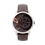 Buy Shop Fossil Townsman Automatic Black Dial Brown Leather Strap Watch for Men - ME1163 USA Online