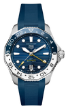 Buy Shop Tag Heuer Aquaracer Professional 300 GMT Automatic Blue Dial Blue Rubber Strap Watch for Men - WBP2010.FT6198 USA Online