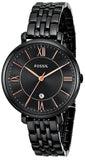 Buy Shop Fossil Jacqueline Black Dial Black Mesh Bracelet Watch for Women - ES3614 USA Online