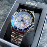 Buy Shop Seiko 5 Sports Automatic GMT SKX Sports Style Asia Exclusive Limited Edition Ice Blue Dial Silver Steel Strap Watch For Men - SSK029K1 USA Online
