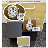 Buy Shop Michael Kors Bradshaw Chronograph Silver Dial Two Tone Steel Strap Watch For Women - MK5912 USA Online