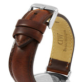 Buy Shop Daniel Wellington Classic St Mawes Black Dial Brown Leather Strap Watch For Men - DW00100130 USA Online