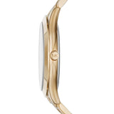 Buy Shop Michael Kors Slim Runway Green Dial Gold Steel Strap Watch for Women - MK3435 USA Online