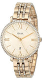 Buy Shop Fossil Jacqueline Gold Dial Gold Steel Strap Watch for Women - ES3547 USA Online