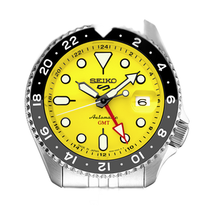Buy Shop Seiko 5 Sport SKX GMT US Special Creation Automatic Yellow Dial Silver Steel Strap Watch for Men - SSK017K1 USA Online