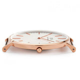 Buy Shop Daniel Wellington Classic Sheffield White Dial Black Leather Strap Watch For Men - DW00100007 USA Online