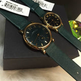 Buy Shop Marc Jacobs Baker Mini Green Dial Green Leather Strap Watch for Women - MBM1272 USA Online