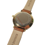 Buy Shop Michael Kors Portia Quartz White Dial Brown Leather Strap Watch For Women - MK2734 USA Online