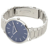 Coach Charles Blue Dial Silver Steel Strap Watch for Men - 14602429