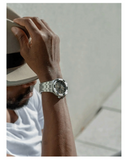 Maurice Lacroix Aikon Automatic Black Dial Silver Steel Strap Watch For Men - AI6008-SS002-330-1