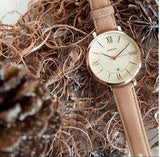 Buy Shop Fossil Jacqueline White Dial Brown Leather Strap Watch for Women - ES3487 USA Online