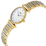 Longines La Grande Classique White Dial Two Tone Mesh Bracelet Watch for Women - L4.209.2.12.7