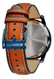 Buy Shop Fossil Grant Chronograph Blue Dial Brown Leather Strap Watch for Men - FS5151 USA Online