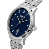 Buy Shop Hugo Boss Officer Chronograph Blue Dial Silver Steel Strap Watch for Men - 1513615 USA Online
