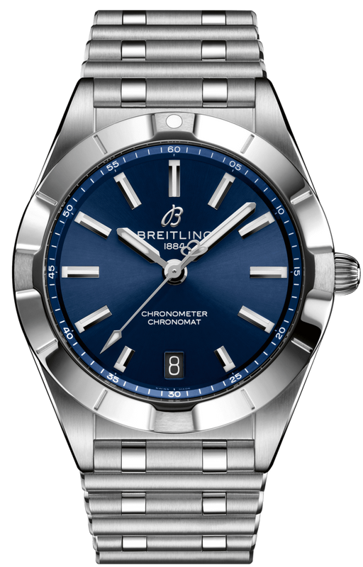 Buy Shop Breitling Chronomat 32 Blue Dial Silver Steel Strap Watch for Women - A77310101C1A1 USA Online