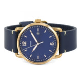 Buy Shop Fossil The Commuter Blue Dial Blue Leather Strap Watch for Men - FS5274 USA Online