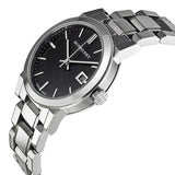 Buy Shop Burberry The City Black Dial Silver Steel Strap Watch for Women - BU9101 USA Online