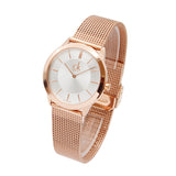 Buy Shop Calvin Klein Minimal White Dial Rose Gold Mesh Bracelet Watch for Women - K3M22626 USA Online