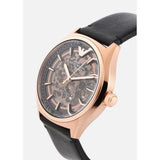 Buy Shop Emporio Armani Meccanico Black Dial Black Leather Watch For Men - AR60004 USA Online