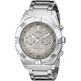 Buy Shop Guess Jolt Chronograph Grey Dial Silver Steel Strap Watch for Men - W0377G1 USA Online
