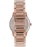Buy Shop Michael Kors Hartman Rose Gold Dial Rose Gold Steel Strap Watch For Women - MK3491 USA Online