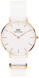 Buy Shop Daniel Wellington Petite Dover Quartz White Dial White NATO Strap Watch For Women - DW001000313 USA Online