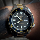 Buy Shop Seiko 5 Sports Automatic Special Creation Black Dial Two Tone Steel Strap Watch For Men - SRPK22 USA Online